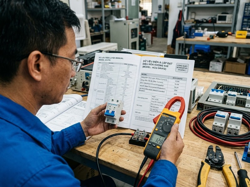 Cách chọn MCB cho điều hòa